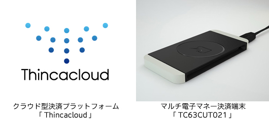 クラウド型決済プラットフォーム「Thincacloud」、マルチ電子マネー決済端末「TC63CUT021」