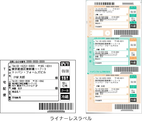 ライナーレスラベル